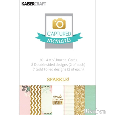 KaiserCraft - Captured Moments - Cards 6x4" - Sparkle! How Much Online