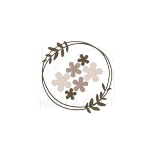 Kort & Godt - Dies - Bladkrans og blomster Free Shipping The Cheapest