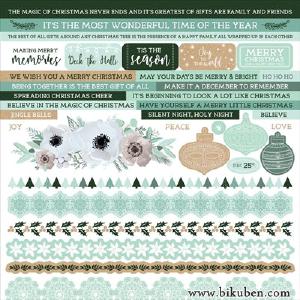 KaiserCraft - Mint Wishes - Sticker Sheet 12x12" Popular Sale Online