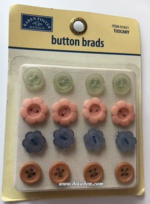 Karen Foster: Button Brads - Tuscany Big Sale Cheap Online