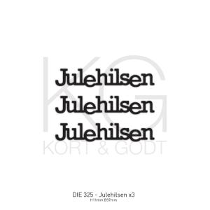 Kort & Godt - Dies - Julehilsen x 3 Discount Newest