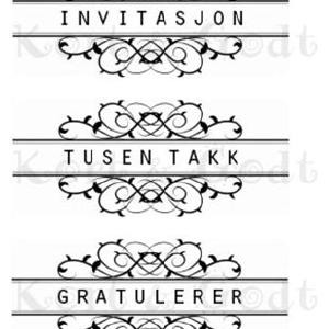 Kort & Godt - Clearstamps Medium Plate - Invitasjon m/border Buy Cheap Limited Edition