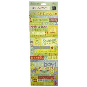 K & Company - Small Wonders Boy - Words Embossed Stickers Online Online With Mastercard