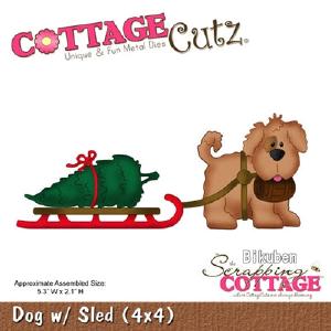 CottageCutz - Dog with Sled Dies 2025 Unisex Online