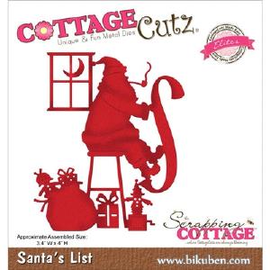 Cottagecutz - Santa's List Dies Clearance Fast Delivery