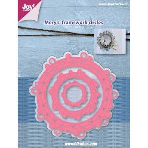 Joy! Crafts Dies - Mery's framework circles Cheap Sale Genuine