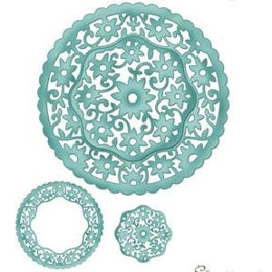 CottageCutz - English Floral Doily & Frame Dies Supply Online