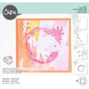 Sizzix - Layered Stencil Set - Painted Buy Cheap The Cheapest