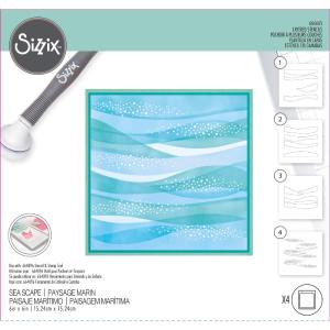 Sizzix - Layered Stencil Set - Sea Scape Best For Sale