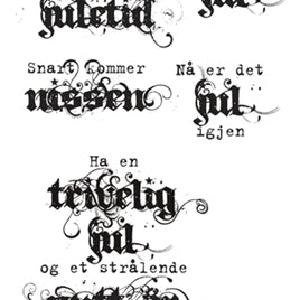 Kort & Godt - Endelig jul - stempelplate Sale Hot Sale