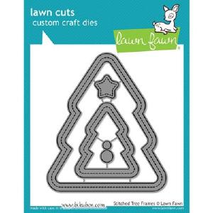 Lawn Fawn - Craft Dies - Stitched Christmas Tree Frames Cheap Buy
