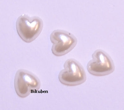 Kort & Godt - Hjerte Perler 3mm - Krem Cheapest Pice