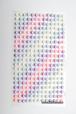 Kort & Godt - Halv Perler - 6 mm - Krem/lysblå/lilla/rosa Discount Brand New Unisex