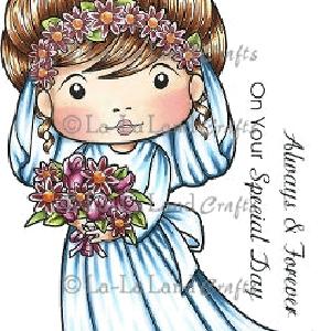 La La Land Crafts - Wedding Day Marci - Red Rubberstamp Enjoy Online