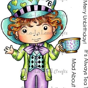 La La Land Crafts - Mad Hatter Luka - Red Rubberstamp Outlet Locations For Sale