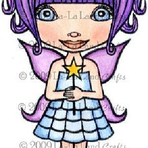 La-La Land Crafts: FAIRY LALA - Red rubber stamp Discount Best Sale