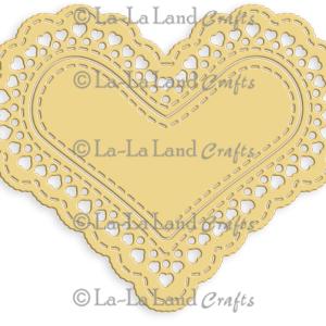 LaLa Land - Heart Doily Dies Cheapest Pice Online