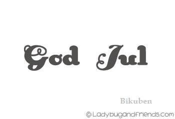 Ladybug & Friends - Stempel - God Jul (bold) Discount Best