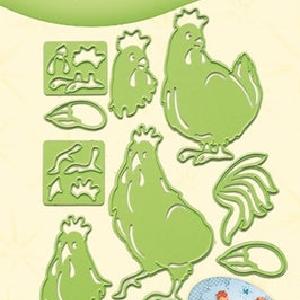 LeCrea - 3-D Dies - Hen & Rooster Free Shipping Outlet