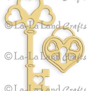 LaLa Land - Heart Key and Lock Dies Cheap Sale Marketable