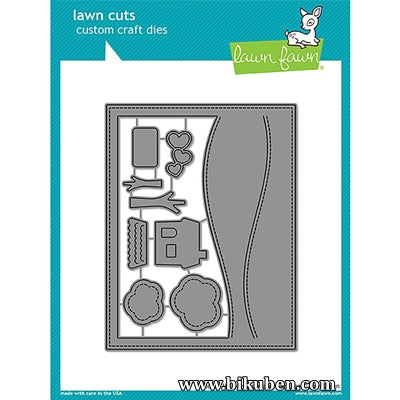Lawn Fawn - Cuts Cusom Craft Dies - Stitched Hillside Backdrop - Landscape Inexpensive Cheap Online