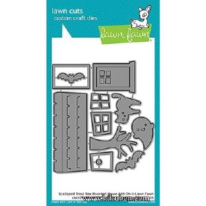 Lawn Fawn - Cuts Cusom Craft Dies - Scalloped Treat Box - Haunted House For Cheap Cheap Online