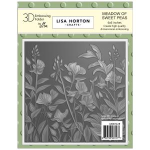 Lisa Horton - Embossing Folder - 3D - Meadow of sweet peas Buy Cheap Tumblr