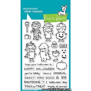 Lawn Fawn - Clearstamps - Custome Party Get Authentic