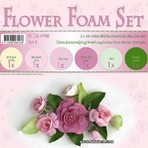 Leane - Flower Foam - Assorted set 8 Clearance Great Deals