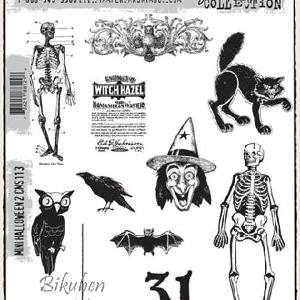 Tim Holtz Collection - Mini Halloween 2 - Stamps Cheap Sale Outlet Store