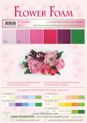 Leane - Flower Foam - Assorted set 5 In China For Sale