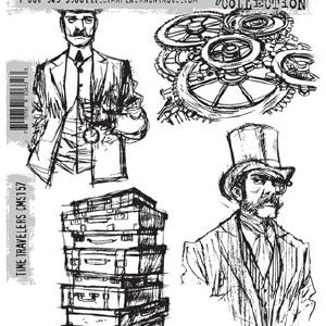 Tim Holtz Collection - Time Travelers - Stamp Nicekicks Cheap Online
