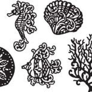 Tattered Angels: Glimmer Screens - Seaside UNDER THE SEA Stencils Visit Sale Online