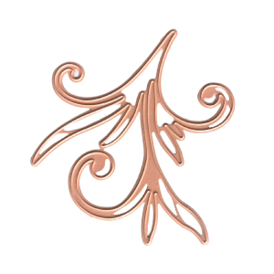 Tessler Stamps & Dies - Small Leaf Flourish #2 Dies Inexpensive