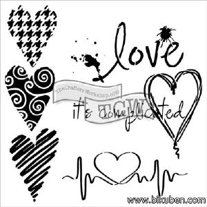 The Crafter's Workshop - Complicated Hearts 6x6" Outlet Locations