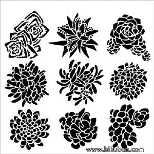 The Crafter's Workshop - Pretty Succulents 6x6" 100% Original Cheap Pice