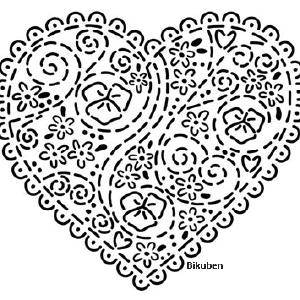 The Crafter's Workshop - Embroidered Heart Template 12x12" 100% Authentic Cheap Online