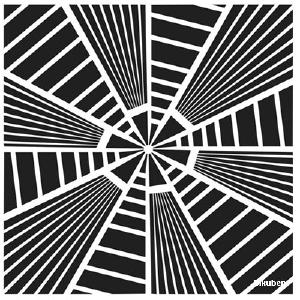 The Crafter's Workshop - Stripes Explosion Template 12x12" Clearance Best Place