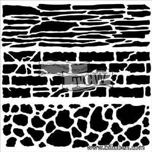 The Crafter's Workshop - Rock Wall 6x6" Buy Cheap Affordable