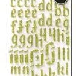 Thickers: GLASS SLIPPER - MINT - Glitter Puffy Letter Stickers Quality From China Wholesale