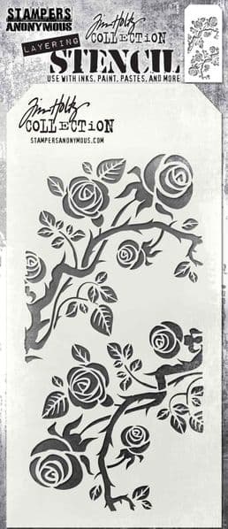 Tim Holtz -  Stencil - Thorned Footlocker Finishline For Sale