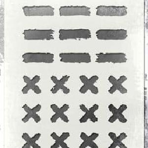 Tim Holtz -  Stencil - Markings 100% Original Sale Online
