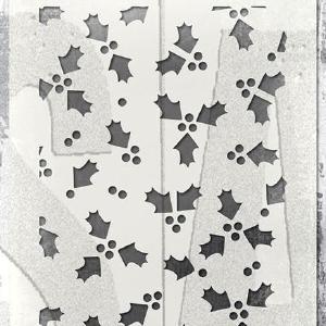 Tim Holtz -  Stencil - Tiny Holly Cheap Sale Really