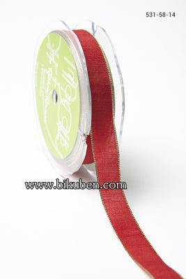 May Arts - Gold Edge Ribbon - Red - METERSVIS Outlet Newest