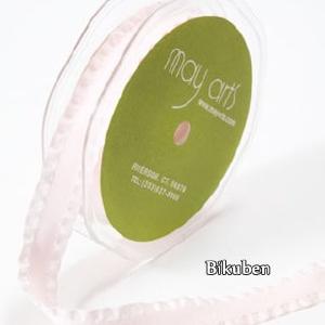 May Arts - Faux Suede Ribbon with Ruffle Egde - Pink METERSVIS Websites Online