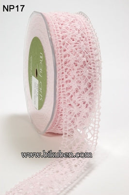 May Arts - Crochet Lace Ribbon -  Pink METERSVIS Cheap Pices Authentic
