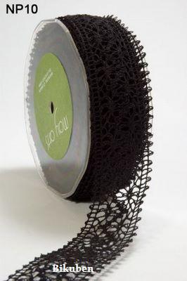 May Arts: Crochet Lace Ribbon -  Black  (metervis) Free Shipping Cheap Pice