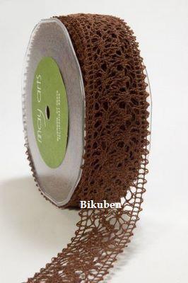May Arts: Crochet Lace Ribbon -  BROWN  (metervis) Outlet Shop