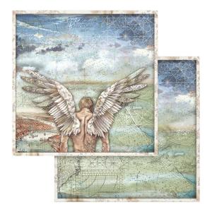 Stamperia  - Sir Vagabond -  Wings -   12 x 12" Clearance Low Pice Fee Shipping