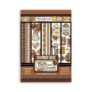 Stamperia - Coffee and chocolate - Washi Pad A5 Quality Original